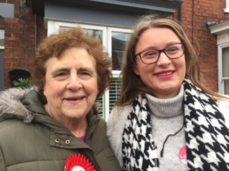 Councillors Ann Willis (left) and Chloe Hopkins (right)