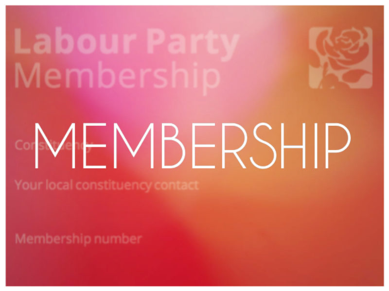 This is a post about membership of Labour