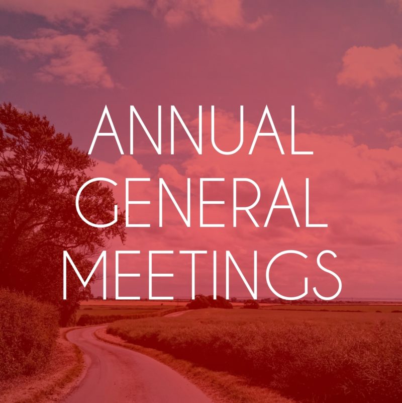 Annual General Meetings took place for the branches and the CLP this month